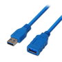 Aisens Cable de Extensión USB 3.2 Gen 1, USB A Macho a Hembra, 1m, Azul